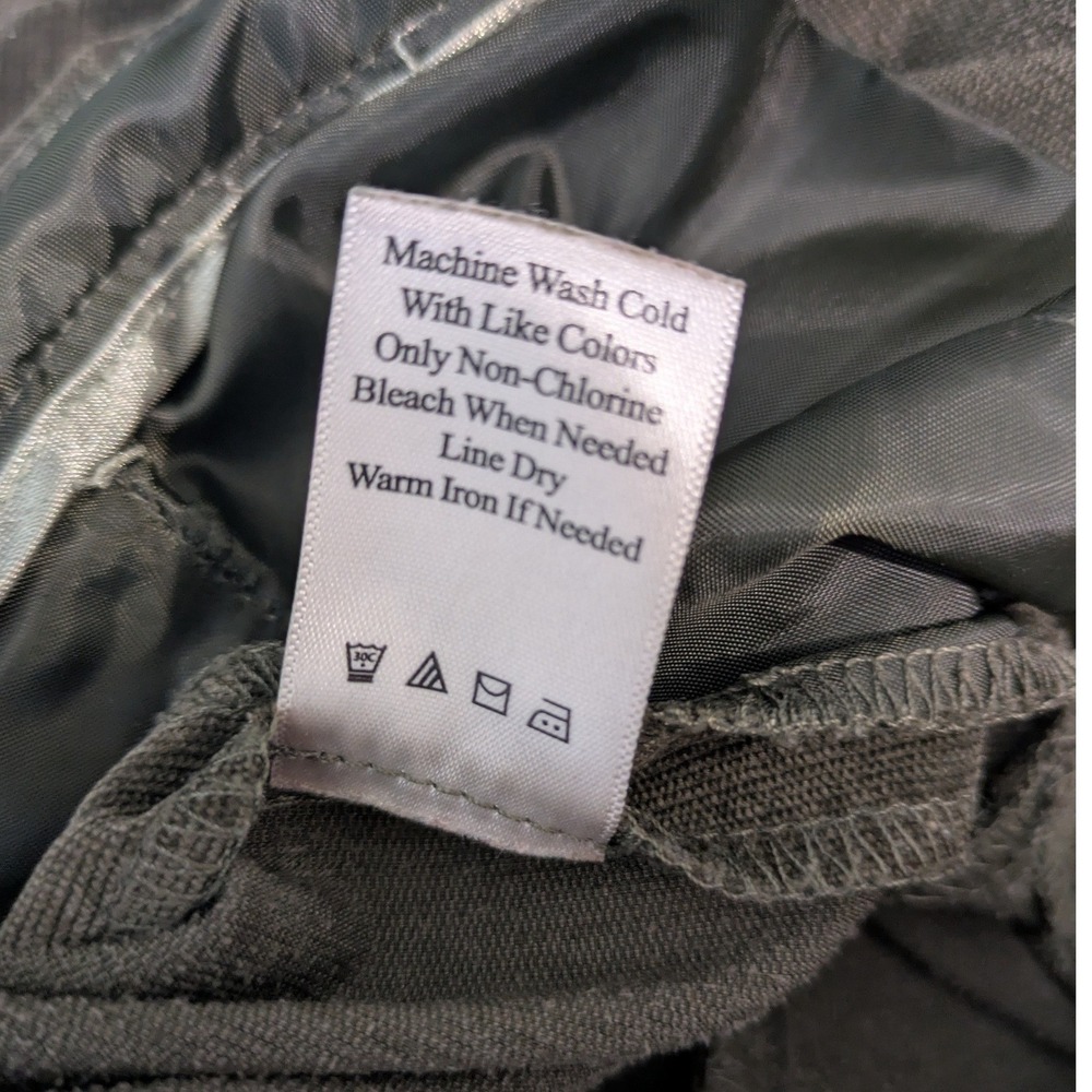 Coldwater Creek Whisper Corduroy Straight Leg Pants Olive Green Size‎ 12P - - Picture 8 of 8